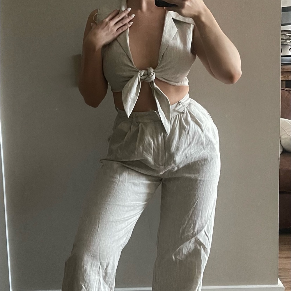 DISSH linen pant set